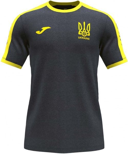 Футболка форми збірної України 2021 Joma FED. FUTBOL UCRANIA SHORT SLEEVE T-SHIRT AT102362B159 р. S сірий