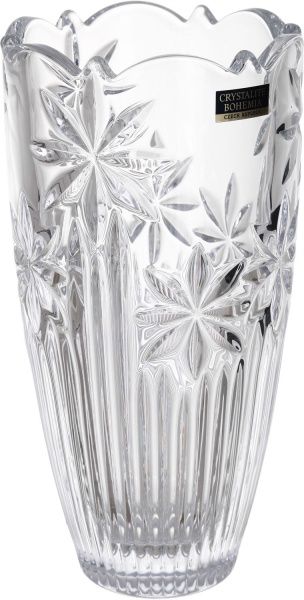 Ваза Perseus стеклянная прозрачная 20 см Bohemia