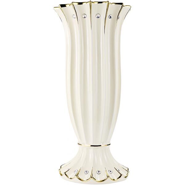 Ваза декоративная Арина крем-золото 52 см