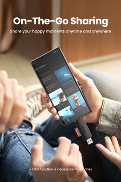 Кардрідер UGREEN CM304 Multifunction Card Reader Black 80191