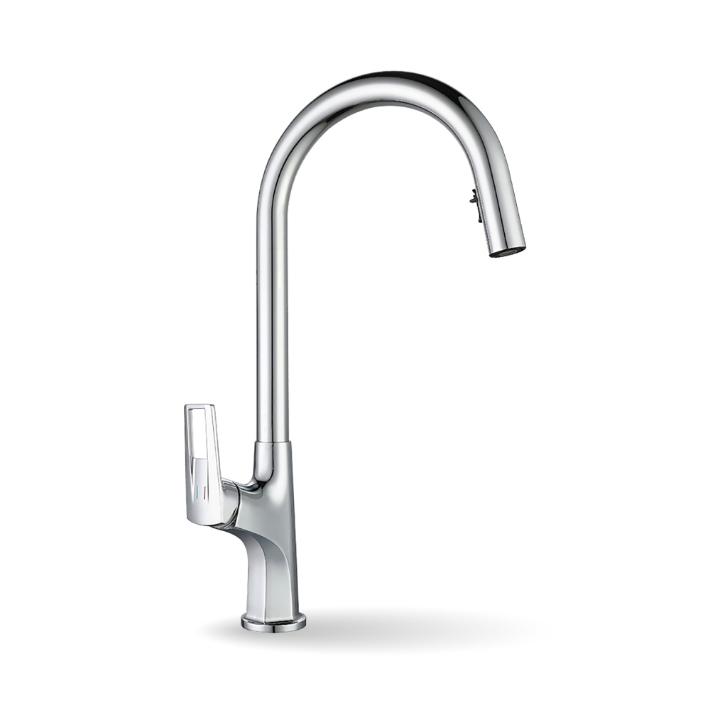 Смеситель для кухни FADO S.r.l MIX014011C выдвижной хром Banti