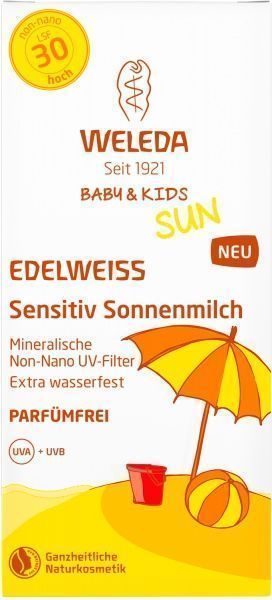 Молочко сонцезахисне Weleda Едельвейс дитяче для чутливої шкіри SPF30 150 мл