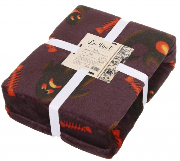 Плед Halloween Ghost 160x200 см разноцветный La Nuit 