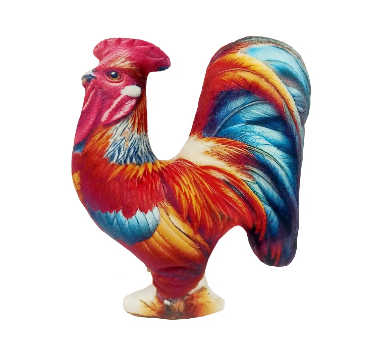 М'яка іграшка подарункова INKATOYS Півень із принтом PRPE0_SU