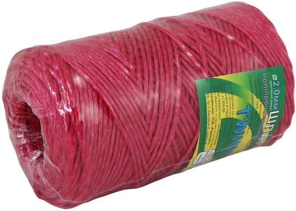 Шпагат поліпропіленовий 2000 текс 200 м 2 мм в асортименті