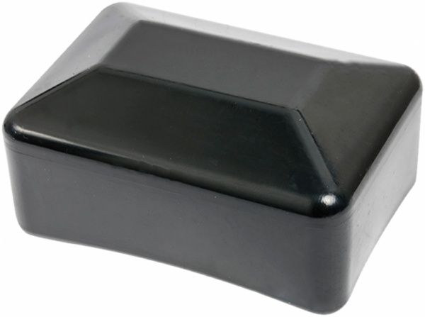 Заглушка зовнішня прямокутна чорна 60х80 мм 4 шт.