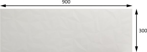 Плитка Allore Group Brilliant Crystal White W M/STR R Satin 30x90 