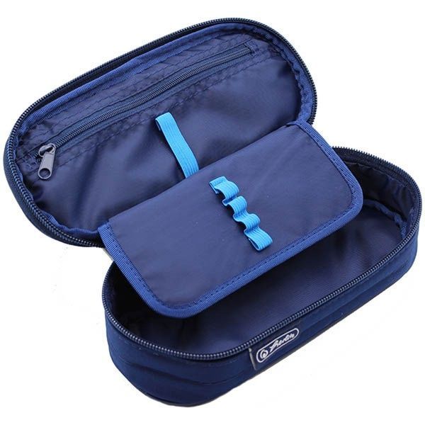 Пенал-бокс Case Flap Butterfly 50033072 Herlitz синий