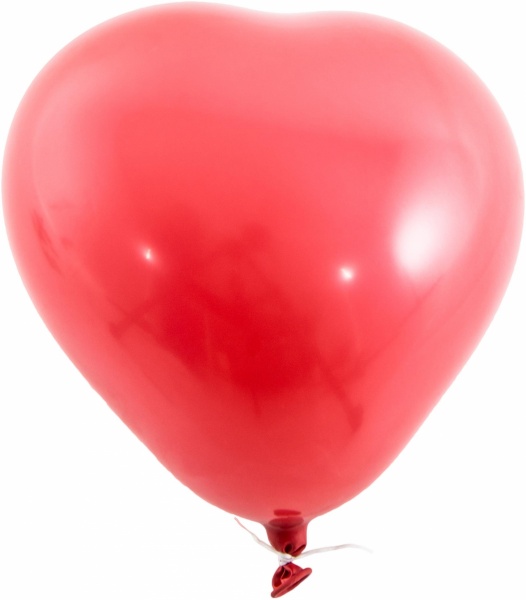 Набор воздушных шариков Ві та Ві сердца 30 см красный 5 шт.