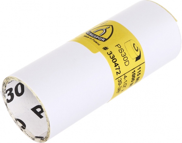 Наждачний папірKlingspor 115 мм х 1 м P180 PS30D