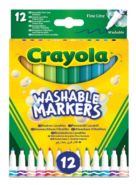 Набір фломастерів тонка лінія (washable) 12 шт. 58-6671 Crayola