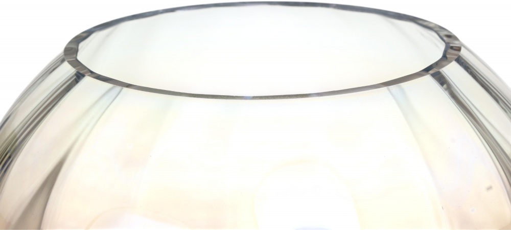 Ваза стеклянная Wrzesniak Glassworks Luster Optic 17 см перламутровая 17-164