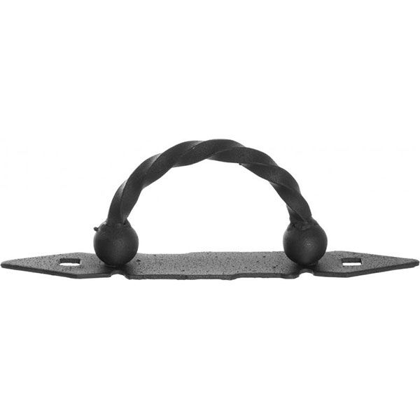 Ручка кована Ретро на підкладці чорний матовий