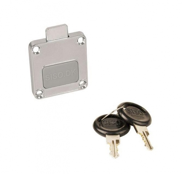Замок меблевий Х-850 хром Siso