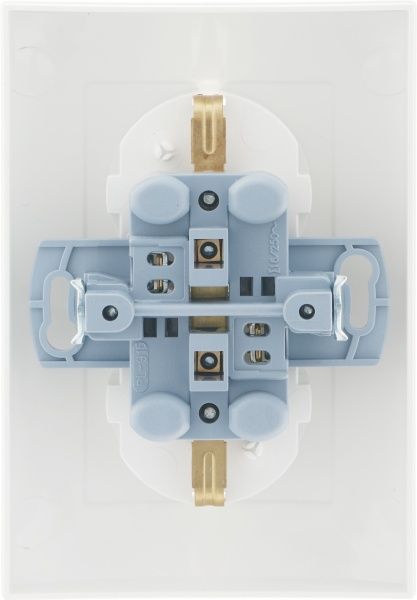 Розетка двойная с заземлением Simon 10 без шторок белый CGSZ2/11