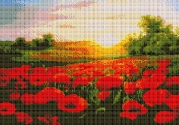 Набір для творчості зі стразами на підрамнику Яскраві спогади 40х50 см Діамантові ручки 