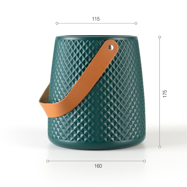 Ваза пластикова MVM DH-FLOWERS-10 MARINE BLUE 17,5 см 