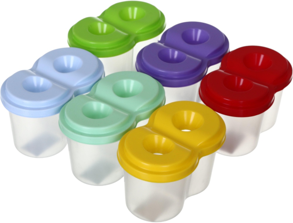 Стакан-непроливайка двойной голубой Nota Bene