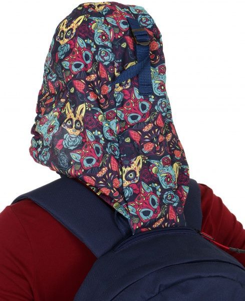 Рюкзак молодіжний Bagland з капюшоном Hood W/R 17 л 54466 чорнильний/коти 451