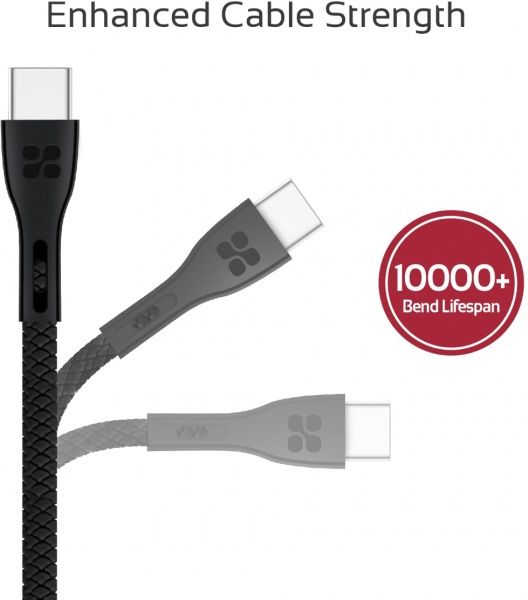 Кабель Promate USB Type-C – USB 1,2 м чорний (powerbeam-c.black) 
