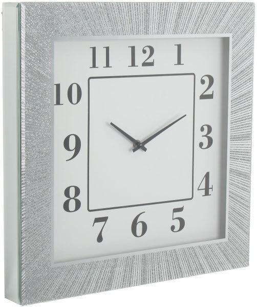 Часы настенные Луч 40x5x40 см серебристый