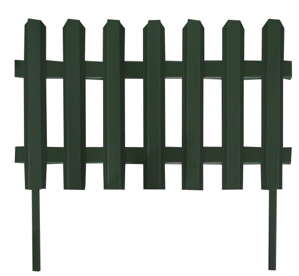 Парканчик декоративний 90x40 см смарагдово-зелений