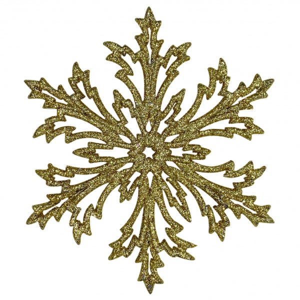 Елочная игрушка Сніжинка 12 см 