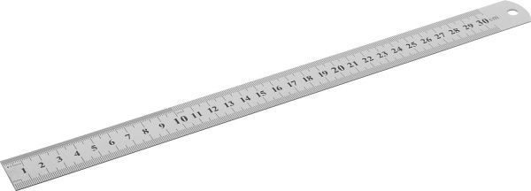 Линейка металлическая 30 см в ПВХ чехле