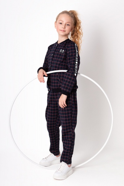 Костюм для девочки Mevis 128 темно-синий 4308 