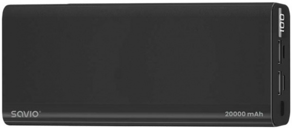 Повербанк SAVIO 20000 mAh black (SAVBA-05_WV) 