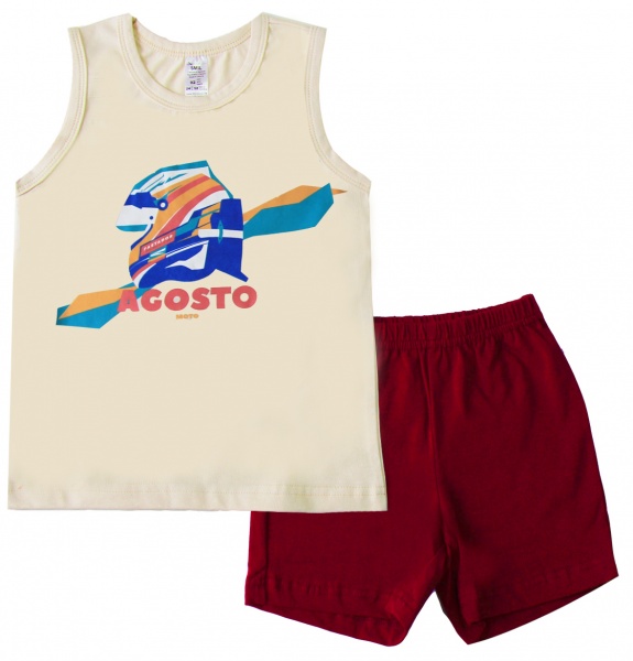 Піжама для хлопчиків Smil р.140 світло-бежевий 104680 