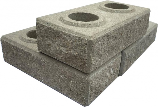 Цегла гіперпресована LEGO-FASAD колота кутова сіра