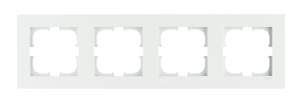 Рамка четырехместная EXEN Karell горизонтальная белый 200-010000-104