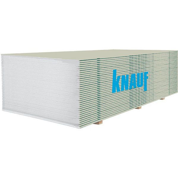 Гіпсокартон стіновий Knauf 1500x600x12.5 мм