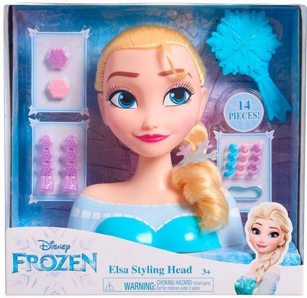 Игровой набор Just Play Frozen Эльза для стилизирования причесок 14 предметов
