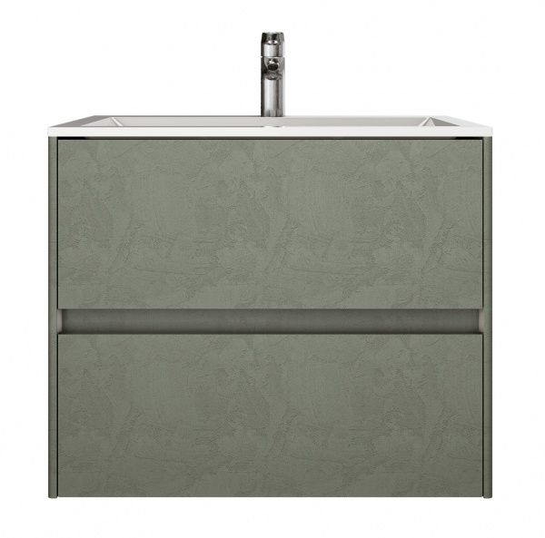 Тумба подвесная Water House Preference N2 70 МДФ цемент хаки под умыв.Амальфи 70