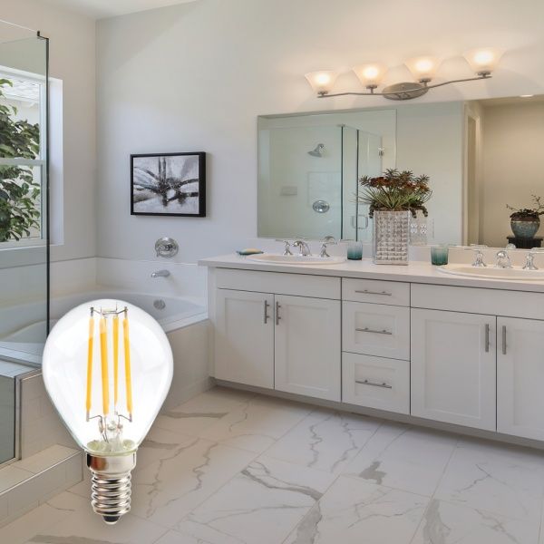 Лампа світлодіодна LightMaster FIL Deco P45 6,5 Вт E14 2700 К 220 В прозора LB-657 