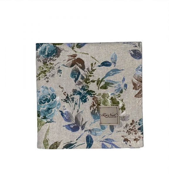 Салфетка под тарелку La Nuit ORO Роза голубая 45x45 см 