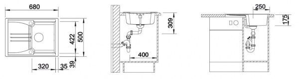 Мойка для кухни Blanco Enos 40s 513799 