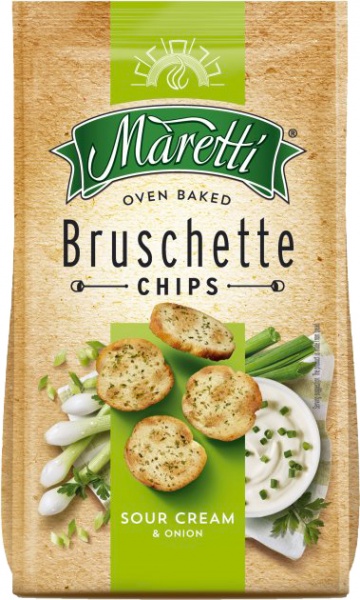 Брускетты Maretti Сметана и лук BOX 12*140 г (3800205877936)