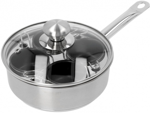 Сковорода для гурманов Specialties 3 18 см з 4 ємностями і скляною кришкою 40850-299-0 Demeyere