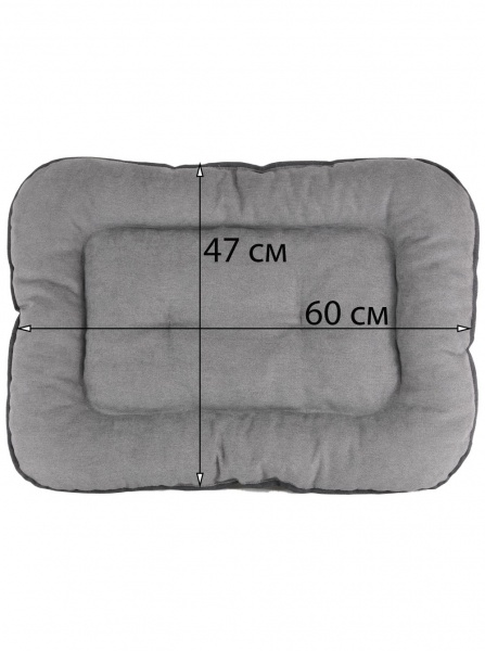 Лежак FX home Аляска сірий 60х47х6 см