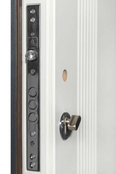 Двері вхідні Revolut Doors В-413 модель172 графіт матовий / біла шагрень 2040x840 мм ліві