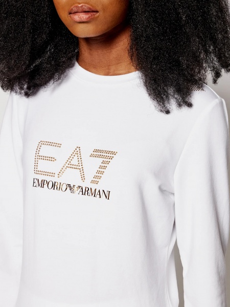 Свитшот EA7 SWEATSHIRT EVOLUTION 8NTM45-TJ9RZ-1100 р. S белый