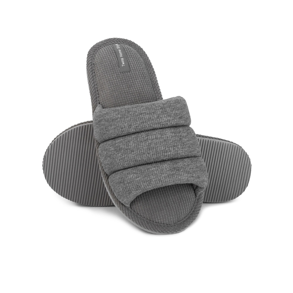 Тапки домашние Twins HS-VL трикотажные з прошивкой 14153 р.40 серый