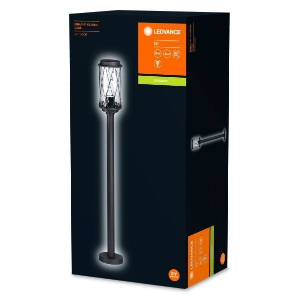 Ліхтарний стовп Ledvance Classic Cage E27 IP44 чорний 