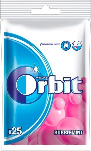 Жувальна гумка Orbit Bags Bubblemint (4009900507448)  