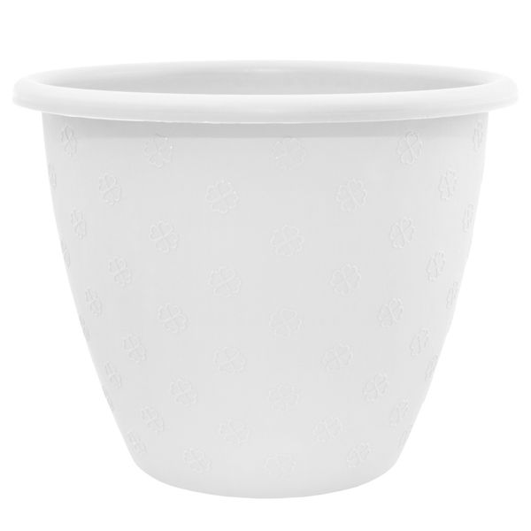 Кашпо пластиковое Алеана Верона круглый 2л белый (112015) 