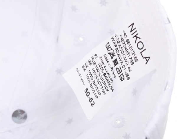 Кепка для девочек Pampona 21 L 11 р.50 серебряный 