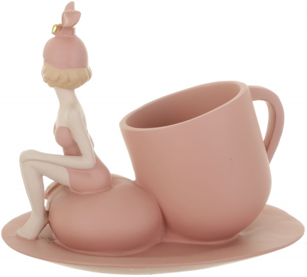 Статуетка Винна чарка рожева